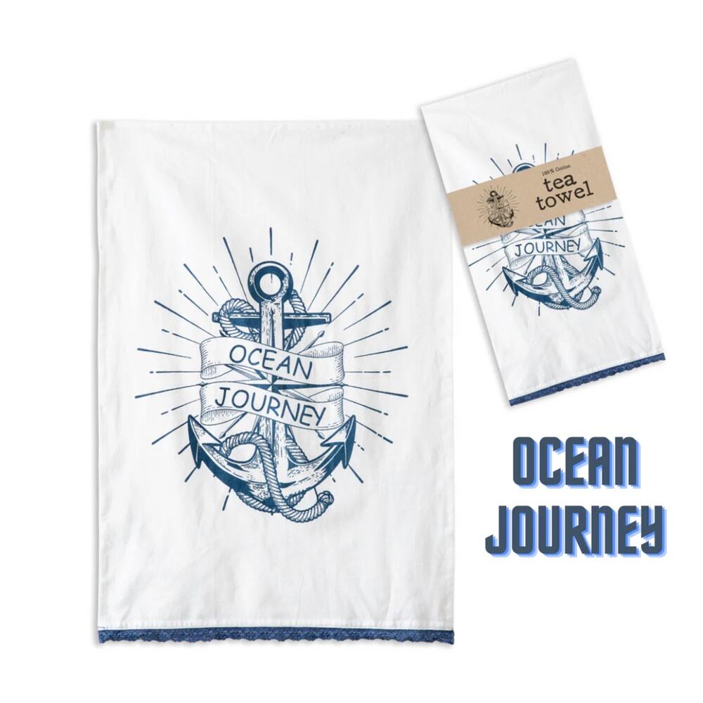 NWT Set of 2 Ocean Journey Tea Towels